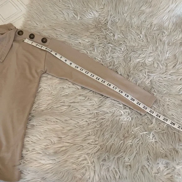 Tan | Cowl Neck Top - Picture 8 of 11